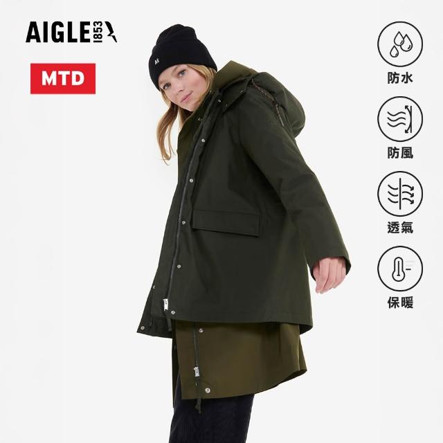 【AIGLE】女 MTD 防水保暖外套｜AG-FAZ40(防水外套 防風 女外套)