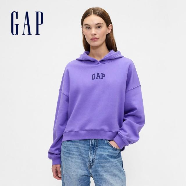 【GAP】男女裝 Logo刺繡/印花刷毛連帽外套/帽T-多款任選(678782&429497&786693&786930)