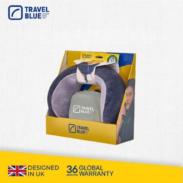 【Travel Blue 藍旅】頭等艙等級★豪華頸枕收納組 (飛機枕/U型枕/記憶棉頸枕/車用靠枕/追劇/出國/旅遊)