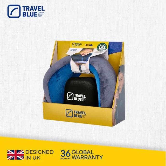 【Travel Blue 藍旅】頭等艙等級★豪華頸枕收納組 (飛機枕/U型枕/記憶棉頸枕/車用靠枕/追劇/出國/旅遊)
