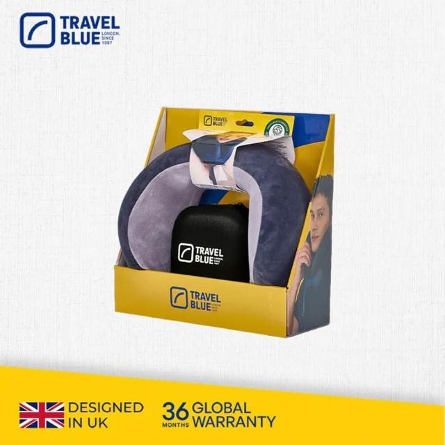 【Travel Blue 藍旅】頭等艙等級★豪華頸枕收納組 (飛機枕/U型枕/記憶棉頸枕/車用靠枕/追劇/出國/旅遊)