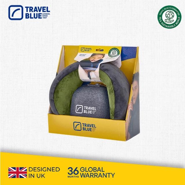 【Travel Blue 藍旅】頭等艙等級★豪華頸枕收納組 (飛機枕/U型枕/記憶棉頸枕/車用靠枕/追劇/出國/旅遊)