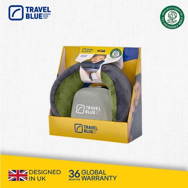【Travel Blue 藍旅】頭等艙等級★豪華頸枕收納組 (飛機枕/U型枕/記憶棉頸枕/車用靠枕/追劇/出國/旅遊)