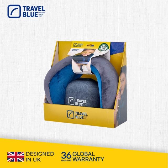 【Travel Blue 藍旅】頭等艙等級★豪華頸枕收納組 (飛機枕/U型枕/記憶棉頸枕/車用靠枕/追劇/出國/旅遊)