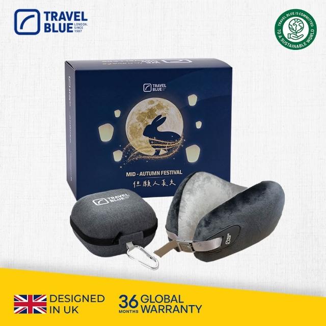 【Travel Blue 藍旅】頭等艙等級★豪華頸枕收納組 (飛機枕/U型枕/記憶棉頸枕/車用靠枕/追劇/出國/旅遊)