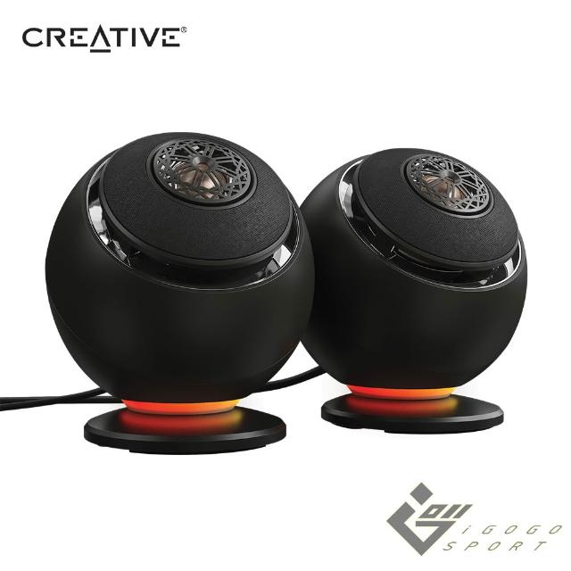 【Creative】Pebble Nova 2.0 聲道桌上型無線藍牙喇叭(同軸設計 重低音 65W PD RGB 大單體)
