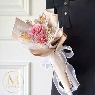【Floral M】溫柔女神永生玫瑰花束(乾燥花/永生花/情人節花束/告白禮物/求婚花禮)