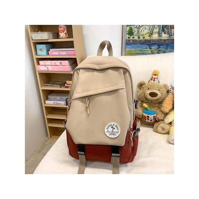 【MoodRiver】學生 後背包 背包 書包 防潑水 大容量 多口袋 包包 旅行背包 筆電後背包 韓國風格