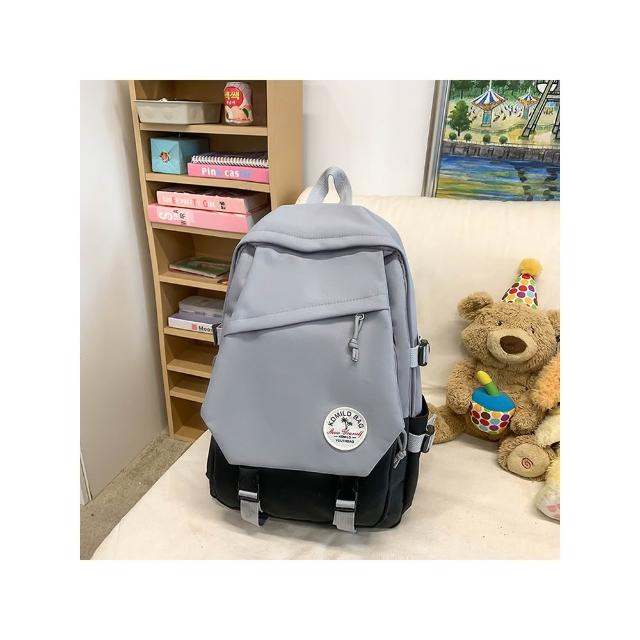 【MoodRiver】學生 後背包 背包 書包 防潑水 大容量 多口袋 包包 旅行背包 筆電後背包 韓國風格