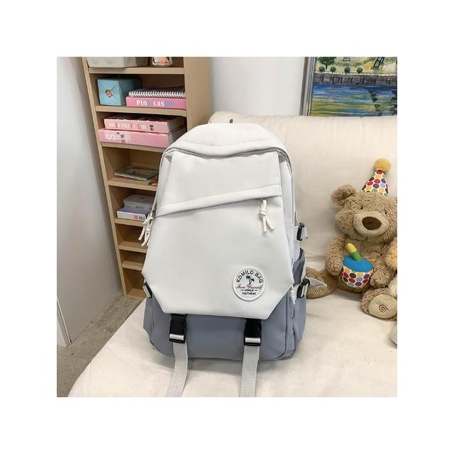 【MoodRiver】學生 後背包 背包 書包 防潑水 大容量 多口袋 包包 旅行背包 筆電後背包 韓國風格