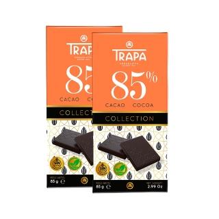 即期品【Trapa】精選85%黑巧克力片85gX2片