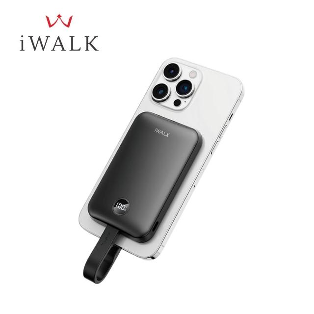 【iWALK】MAGO Qi2 10000mAh 磁吸帶線行動電源_38.5Wh(具Wh標示/MXB010)