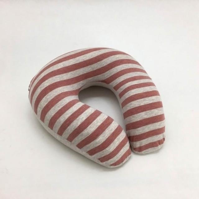 【hoi! 好好生活】療癒系針織記憶釋壓U型頸枕-26x26cm(多色可選)