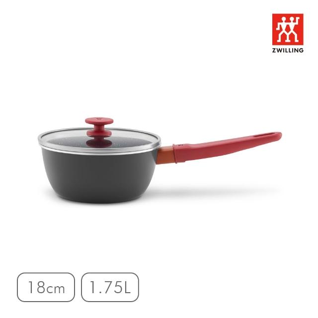 【ZWILLING 德國雙人】NOW PLUS Ⅱ 黑曜鍋2.0不沾鍋單柄湯鍋18cm-2色任選(德國雙人牌集團官方直營)