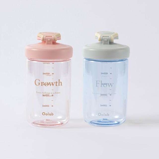 【Oolab 良杯製所】2入組 律動蛋白搖搖杯 500ml(防漏/乳清蛋白/7色任選/攪拌球/健身杯)