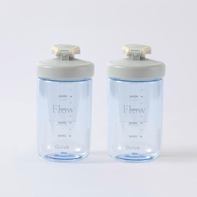 【Oolab 良杯製所】2入組 律動蛋白搖搖杯 500ml(防漏/乳清蛋白/7色任選/攪拌球/健身杯)