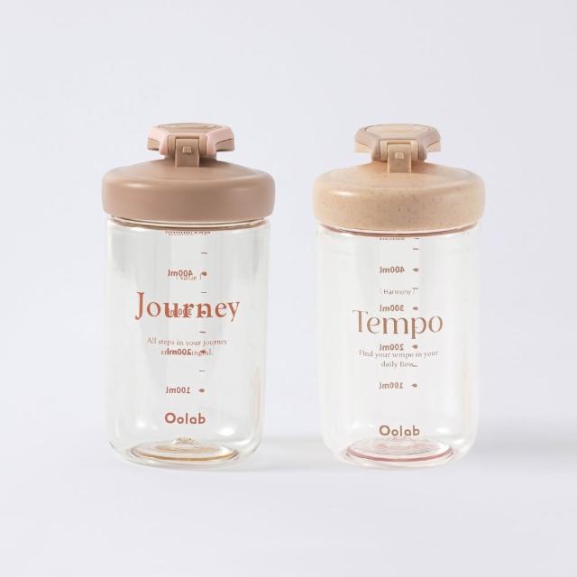 【Oolab 良杯製所】2入組 律動蛋白搖搖杯 500ml(防漏/乳清蛋白/7色任選/攪拌球/健身杯)