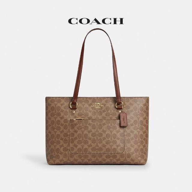 【COACH】蔻馳官方直營 經典 SIGNATURE STATION托特手袋 托特包-多色任選(CCD69/CCD71/CCC77)