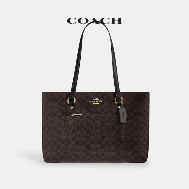 【COACH】蔻馳官方直營 經典 SIGNATURE STATION托特手袋 托特包-多色任選(CCD69/CCD71/CCC77)