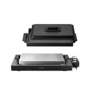 【BALMUDA 百慕達】The Plate Pro 電烤盤 K10C-BK(K10C)+專用平底烤盤+上蓋