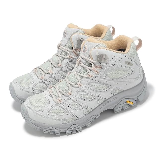 【MERRELL】登山鞋 Moab 3 Mid WP 女鞋 防水鞋面 灰 中筒 越野 郊山 戶外鞋(ML038792)