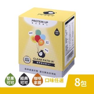 PROTEINUP 蛋白質博士 晶準蛋白飲 經典可可/咖啡拿鐵/堅果可可 8包/盒 口味任選(乳清蛋白沖泡飲)