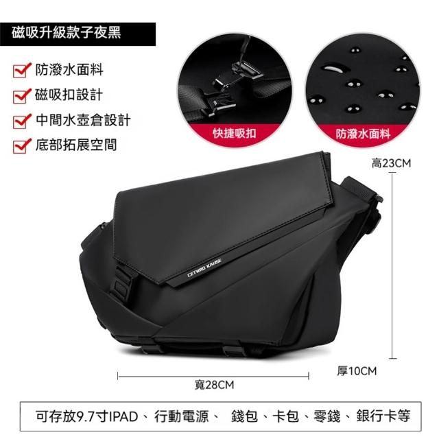 【LEESA】側背單肩包\郵差包\防盜收納包\男包\斜背包\胸包\大容量包包