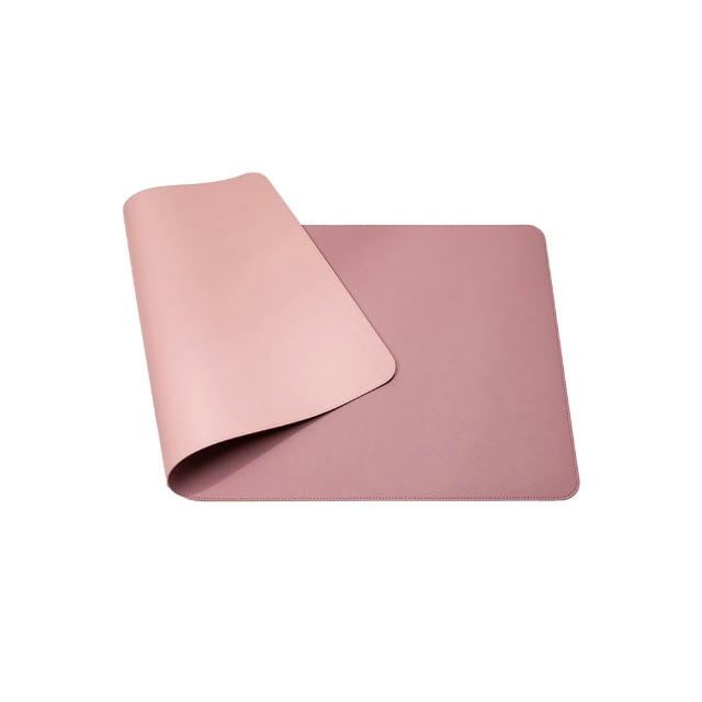 【OMG】雙面雙色PU皮革桌墊 防水防油素面滑鼠墊 90x45cm(辦公桌墊/電腦桌墊/餐墊)