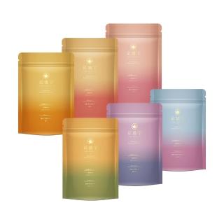 【京盛宇】無咖啡因茶系列 10入茶包x5袋(油菊大麥/黑米薑/枸杞蘋果/苦蕎桂花/玫瑰洛神國寶茶/薰衣草國寶茶)