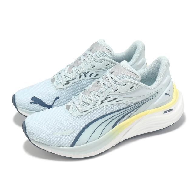 【PUMA】慢跑鞋 Electrify Nitro 4 Wns 女鞋 藍 黃 輕量 緩衝 運動鞋(310788-14)