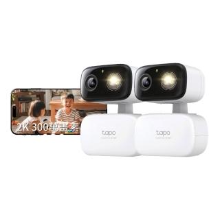 (兩入組)TP-Link 2K 300萬畫素 WiFi無線旋轉網路攝影機/監視器 室內外 IP CAM(Tapo C216)