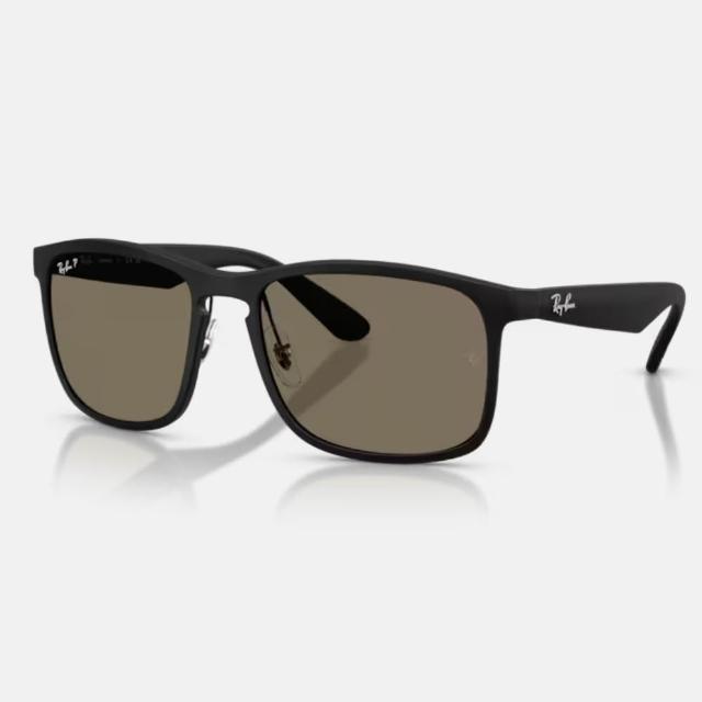 【RayBan 雷朋】方形膠框偏光太陽眼鏡(RB4264-601S80、601S87 58mm)