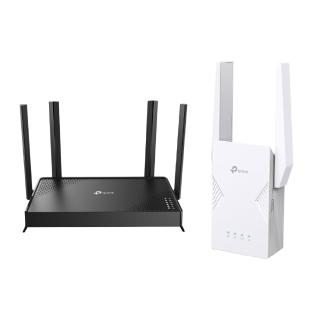 【TP-Link】高CP延伸器組★WiFi 7 雙頻 路由器/分享器+Wi-Fi 7 雙頻延伸器(Archer BE220+RE225BE)