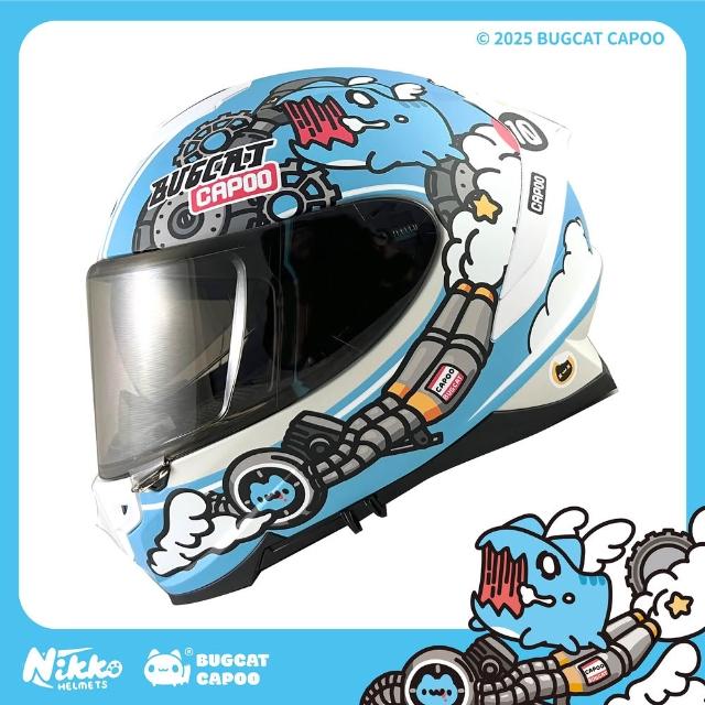 【Nikko】N806-09 聯名款急速咖波 全罩式安全帽(空氣力學外型設計 消光塗層 帥氣必備)