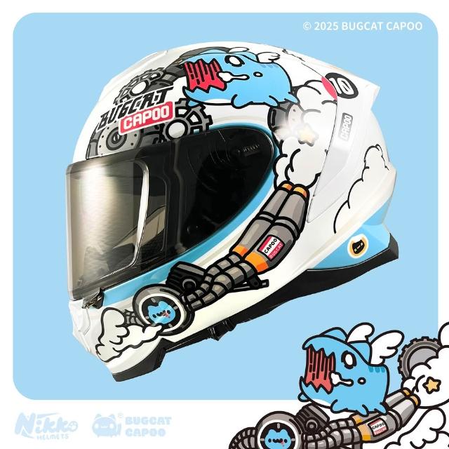 【Nikko】N806-09 聯名款急速咖波 全罩式安全帽(空氣力學外型設計 消光塗層 帥氣必備)