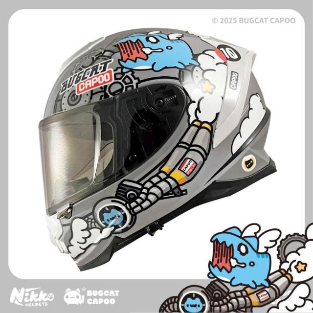 【Nikko】N806-09 聯名款急速咖波 全罩式安全帽(空氣力學外型設計 消光塗層 帥氣必備)