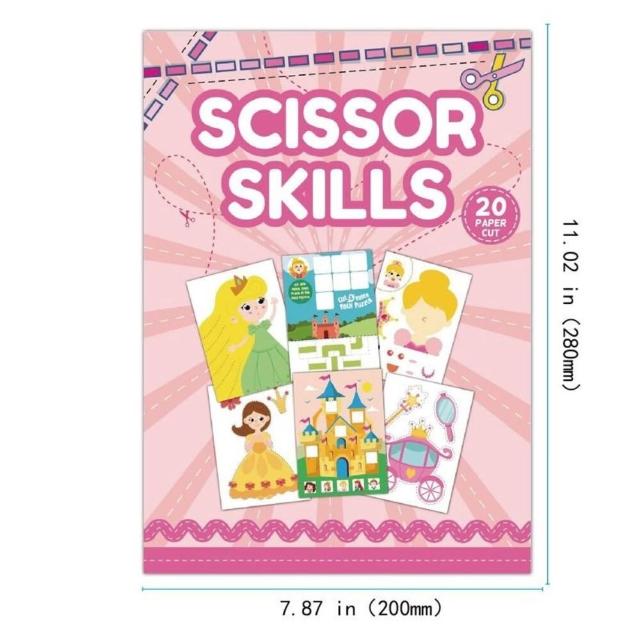 【TWBUY 台灣好購】卡通趣味兒童剪紙書(兒童剪紙書 幼兒園手工DIY 提升孩子創作力)