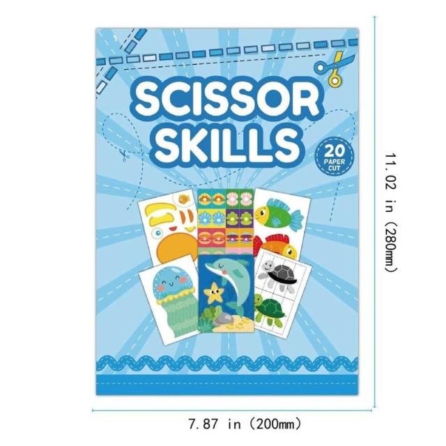【TWBUY 台灣好購】卡通趣味兒童剪紙書(兒童剪紙書 幼兒園手工DIY 提升孩子創作力)