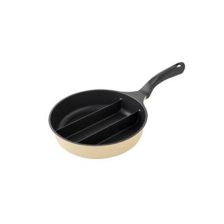 【Arnest】三格不沾料理煎鍋20cm(IH可用鍋具)