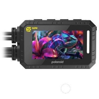 【Polaroid 寶麗萊】含安裝黃紅牌 MS283WGS GPS測速版 附記憶卡(機車雙鏡頭行車紀錄器-新上市！小蜂鷹)