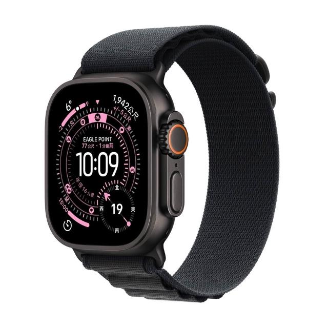 鋼化保貼組【Apple】Apple Watch Ultra3 2025 GPS+行動網路 49mm(鈦金屬錶殼搭配高山錶環)