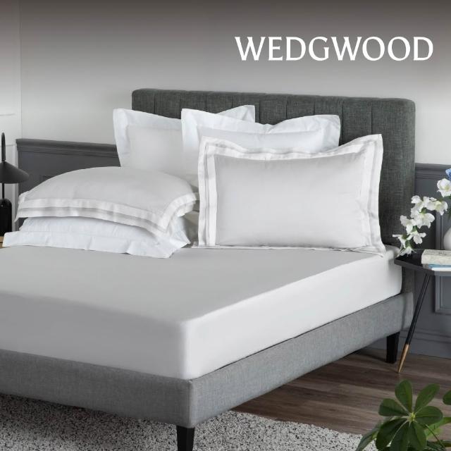 【WEDGWOOD】100%天絲簡約素色/限量印花 床包枕套三件組(雙人任選)