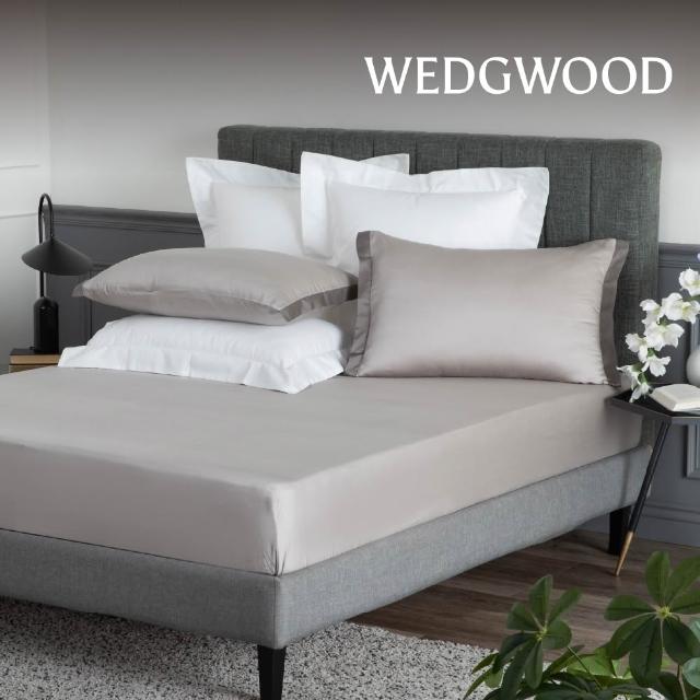 【WEDGWOOD】100%天絲簡約素色/限量印花 床包枕套三件組(雙人任選)