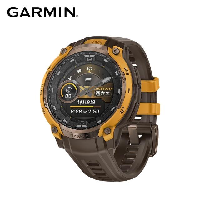 【GARMIN】INSTINCT Crossover AMOLED 實體指針GPS智慧錶 45mm
