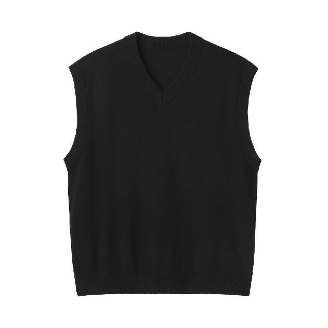【MUJI 無印良品】男可水洗米蘭諾螺紋背心(深灰/黑色/粉米)
