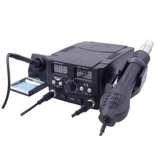 【R.H 獵戰】SL-8582D數顯拆焊台 750W可調溫恆溫焊槍(手機/主板維修焊接電烙鐵 熱風槍/焊台二合一zal)