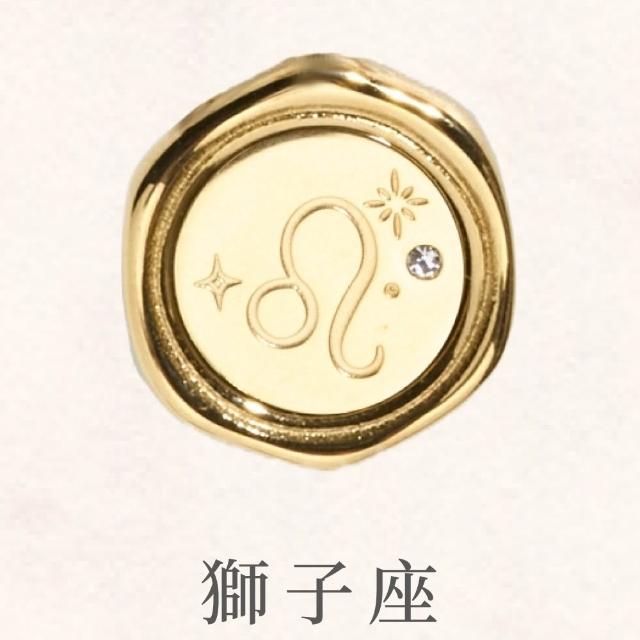 【vacanza】momo精選 十二星座封蠟 純鋼飾品 純鋼項鍊 金色 多款任選 (生日禮物 絕版品)