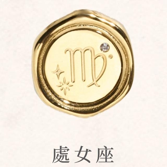 【vacanza】momo精選 十二星座封蠟 純鋼飾品 純鋼項鍊 金色 多款任選 (生日禮物 絕版品)