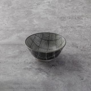【LohasPottery 陸寶】日本製 美濃燒 Komon 經典和風立體浮雕｜5.9 吋丼飯碗(五入組)