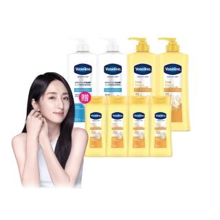 【Vaseline 凡士林】經典系列潤膚露獨家款 重量超值組(身體乳液 專業修護)